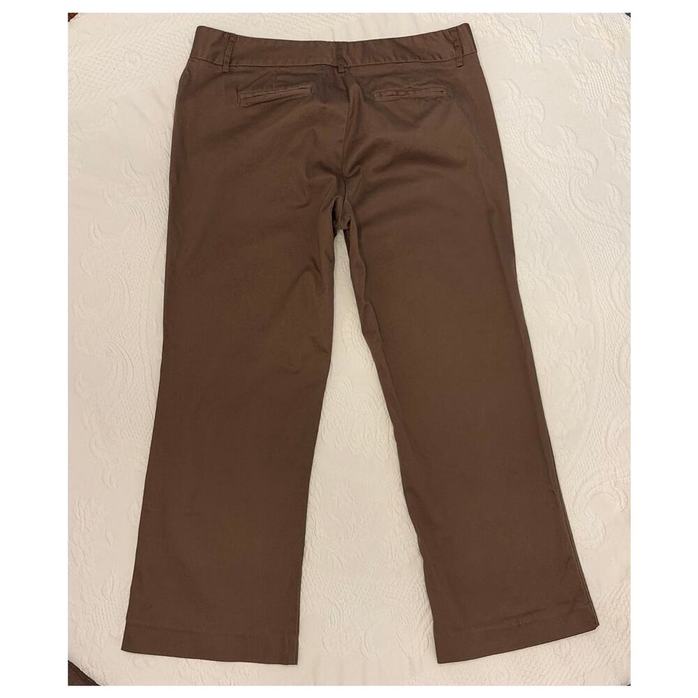 GH Bass & Co Brown Stretch Dress Pants Women's 14 Bootcut Career Cotton Blend - Picture 3 of 11